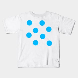 Blue Polka Dots Kids T-Shirt